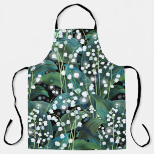 Lily Valley Seamless Pattern Background Apron