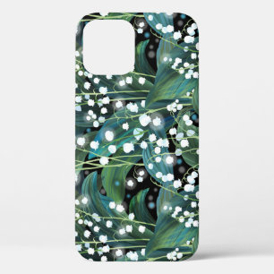 Lily Valley Seamless Pattern Background iPhone 12 Case