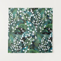 Lily Valley Seamless Pattern Background