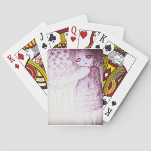 Lily was a little girl playing cards