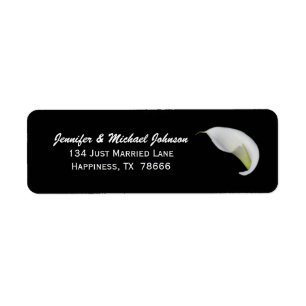 Lily Wedding Return Address Label