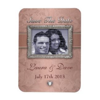 LILY Wedding stationary - Copper Magnet