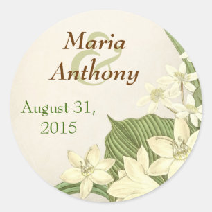 lily wedding sticker