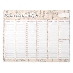 Lily Weekly Planner Notepad
