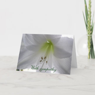 Lily With sympathy Card