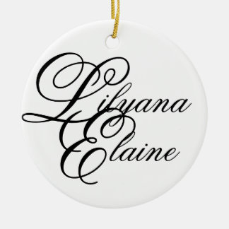 Lilyana Elaine Ceramic Ornament