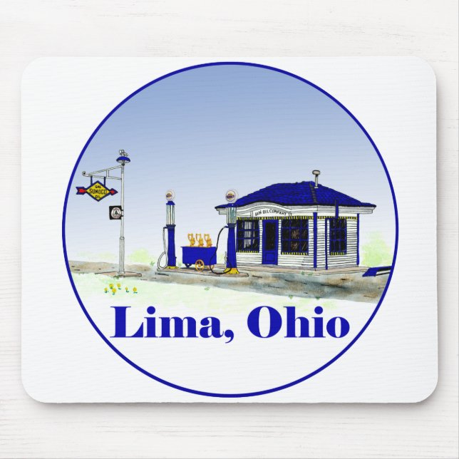 Lima, Ohio Mouse Pad (Front)