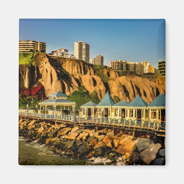 Lima Peru Coastal Scene Photo Magnet (Front)