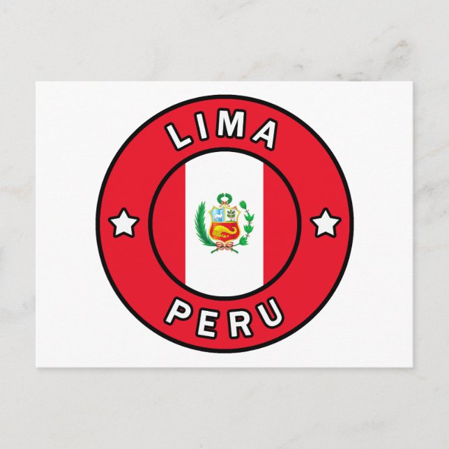 Lima Peru Postcard (Front)