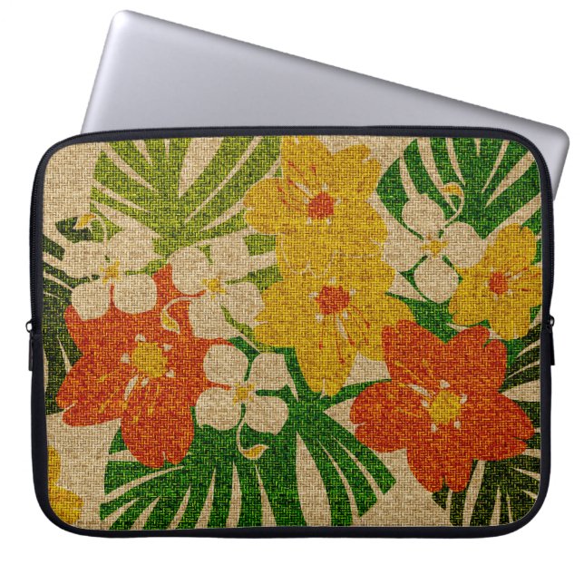 Limahuli Garden Hawaiian Neoprene Wetsuit Laptop Sleeve (Front)