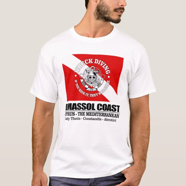 Limassol Coast (wreck diving) T-Shirt (Front)