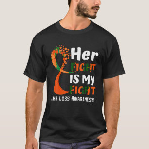 Limb Loss Awareness Orange Ribbon Family Fighter H T-Shirt