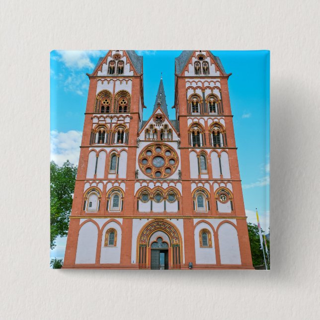 Limburg Cathedral 15 Cm Square Badge (Front)