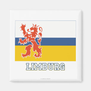 Limburg Flag with name Magnet