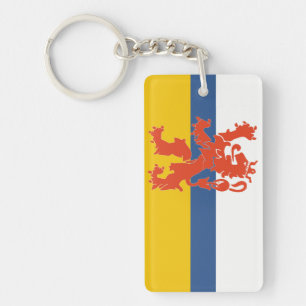 Limburg Netherlands flag symbol lion dutch Key Ring