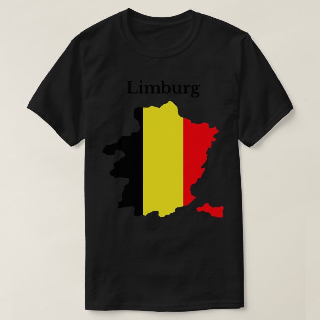 Limburg Province Map Belgium T-Shirt (Design Front)