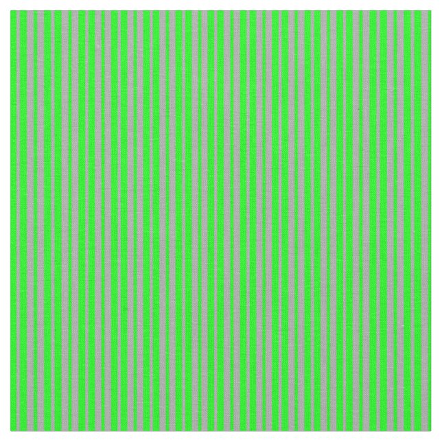 Lime and Dark Grey Coloured Lines/Stripes Pattern Fabric (Close Up)