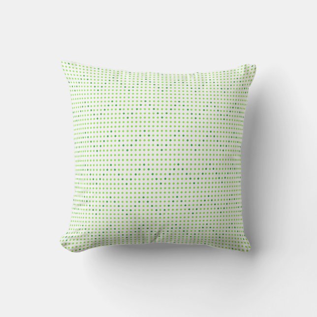 Lime and Green Chevron Pattern Dots Pillows (Front)