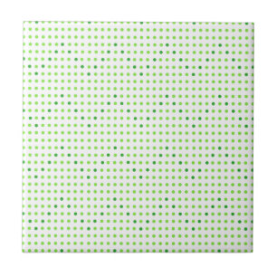 Lime and Green Chevron Pattern Dots Tiles