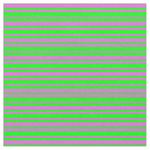 Lime and Orchid Coloured Striped/Lined Pattern Fabric