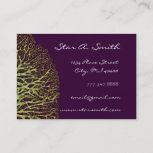Lime and Plum Tree Business Card