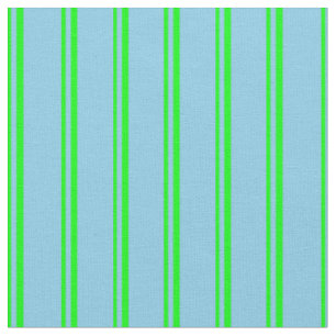Lime and Sky Blue Pattern Fabric