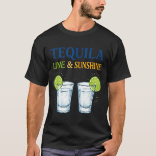 Lime and sunshine funny summer drinking vacation T-Shirt