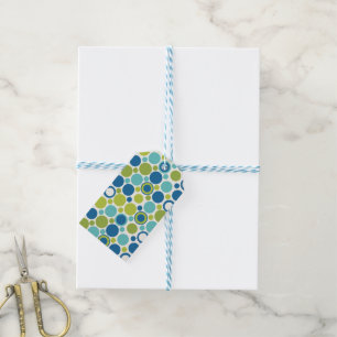 Lime & Aqua Bubble MCM Gift Tag