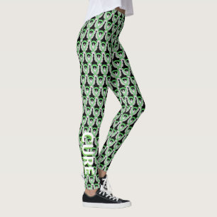 Lime Awareness Ribbon Angel Custom Leggings