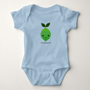 Lime Awesome Kawaii Lime Baby Bodysuit