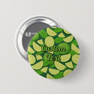 Lime Background 6 Cm Round Badge