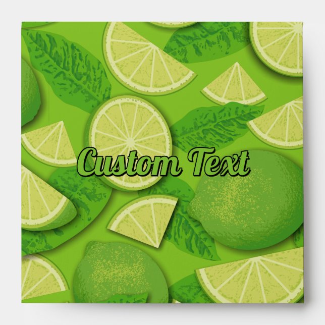 Lime Background Envelope (Front)
