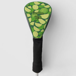 Lime Background Golf Head Cover