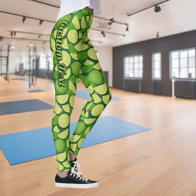 Lime Background Leggings (Creator Uploaded)
