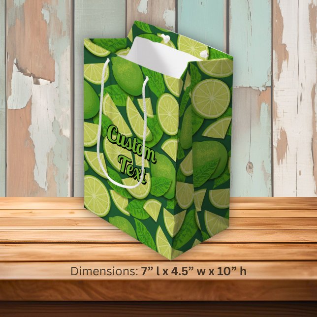 Lime Background Medium Gift Bag (Creator Uploaded)