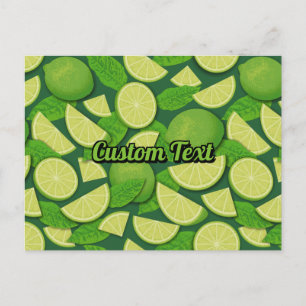Lime Background Postcard