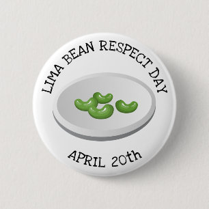 Lime Bean Respect Day April 20th Button