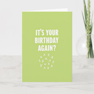 Lime Birthday Wishes Card