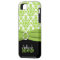 Lime, Black, White Damask iPhone 5 Case