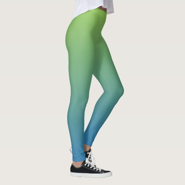 Lime - Blue Gradient leggings (Right)