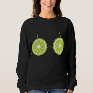 Lime Bra Costume Cute Easy Fruit Halloween Gift Sweatshirt