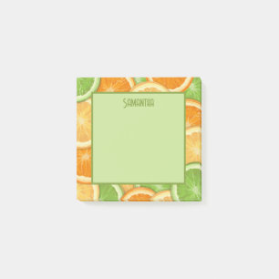 Lime Center Lemon Orange Citrus Post-it Notes
