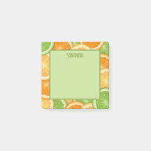 Lime Centre Lemon Orange Citrus Post-it Notes