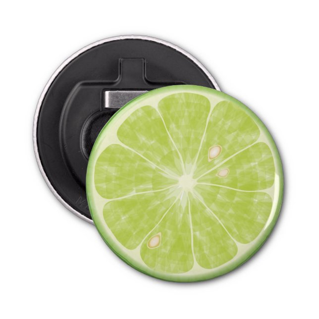 Lime Citrus Slices Bottle Opener (Front)