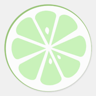 Lime Classic Round Sticker