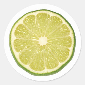 lime classic round sticker