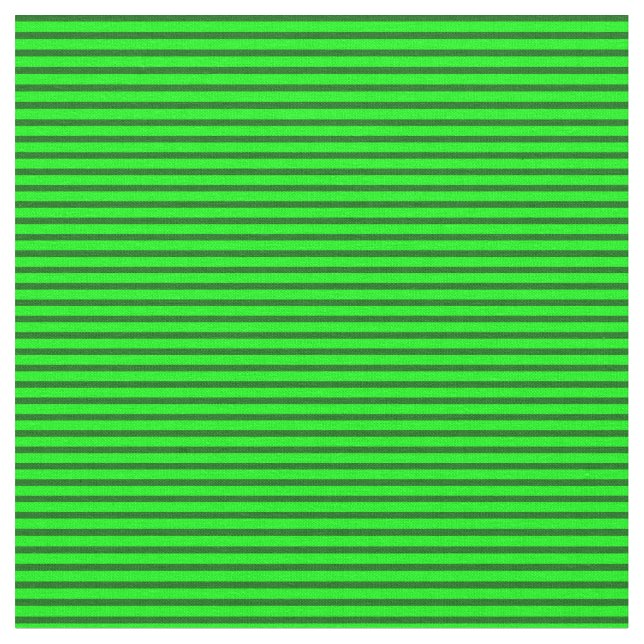Lime & Dark Green Coloured Lined/Striped Pattern Fabric (Close Up)