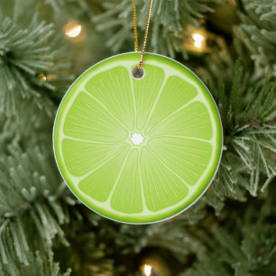 Lime Delight  Ceramic Tree Decoration
