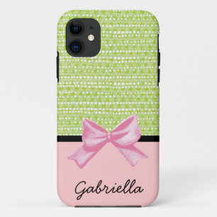 Lime Dots iPhone 11 Case