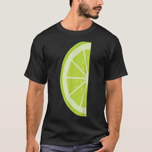 Lime Easy Lemon And Lime Couple Halloween Costume T-Shirt (Front)